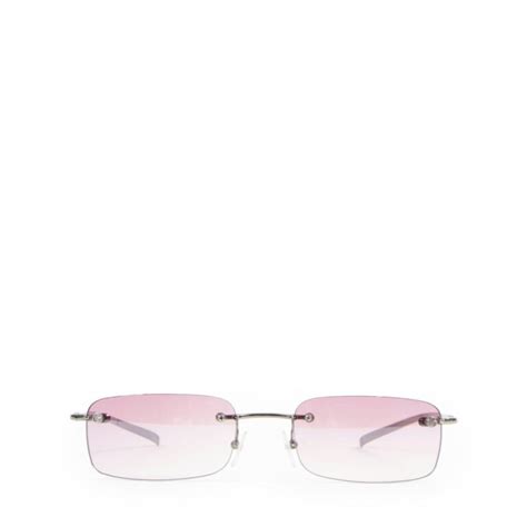 gucci pink marble sunglasses|pink rimless sunglasses.